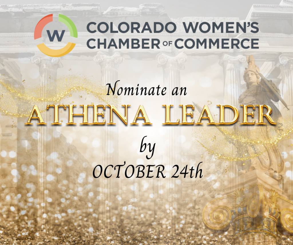 Nominations Are Open For 2022 Athena Leadership Award Colorado Womens Chamber Of Commerce